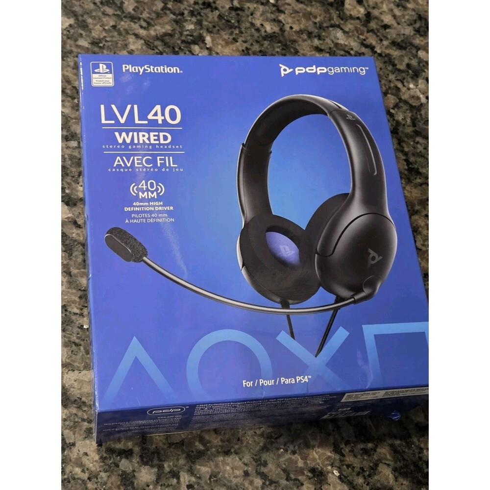 PDP Gaming LVL40 Wired Stereo Gaming Headset With Noise Cancelling for PS4